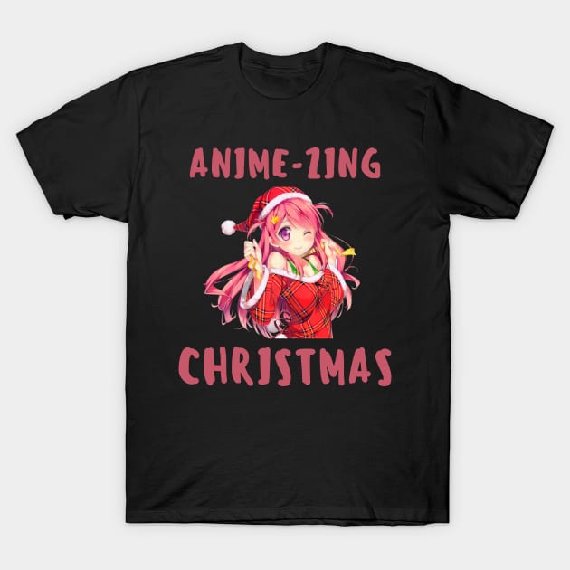 Cute Anime-zing Christmas T-Shirt by Novelty-art